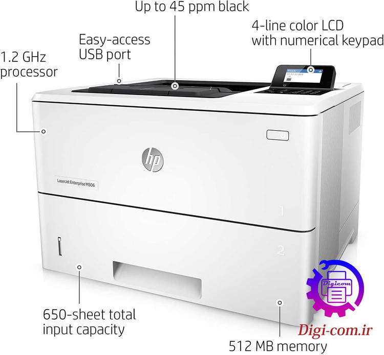 پرینتر لیزری اچ پی HP LaserJet Enterprise M 506 dne